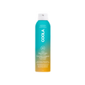 Coola Classic Body Organic Sunscreen Spray SPF30 with Pina Colada scent, showing the spray bottle with tropical-themed packaging.