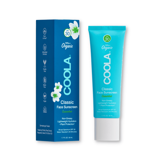 Coola Classic Face Organic Sunscreen Lotion SPF30 - Cucumber