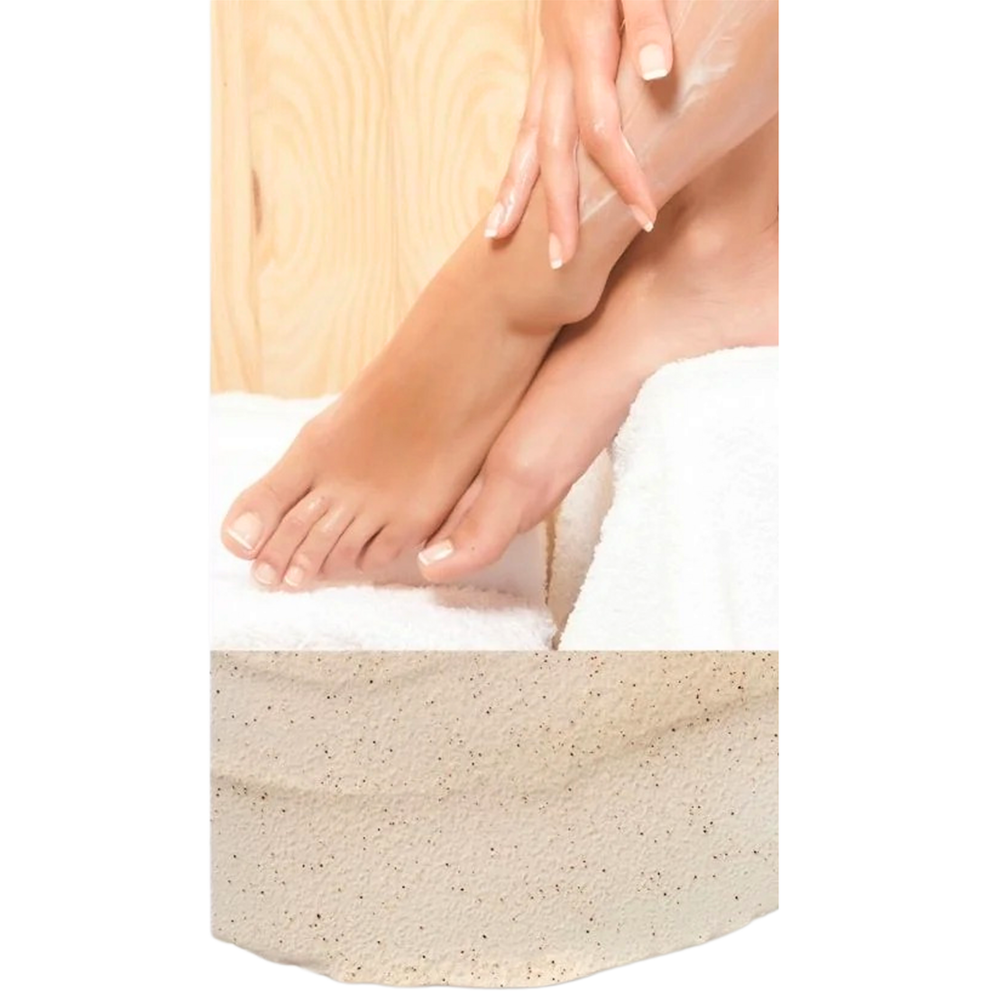 Cuccio Naturalé Milk & Honey exfoliant scrub for body, hands, and feet in a 473ml container, natural skincare product.