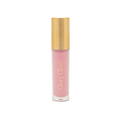 A tube of Eco by Sonya Glory Gloss Candy 21 lip gloss in a soft pink shade with a ribbed gold cap, shown on a plain white background.