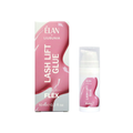 Élan Lash Lift Glue Flex for lashes and brows lamination, shows clear adhesive tube with applicator brush, used for lash lifting.