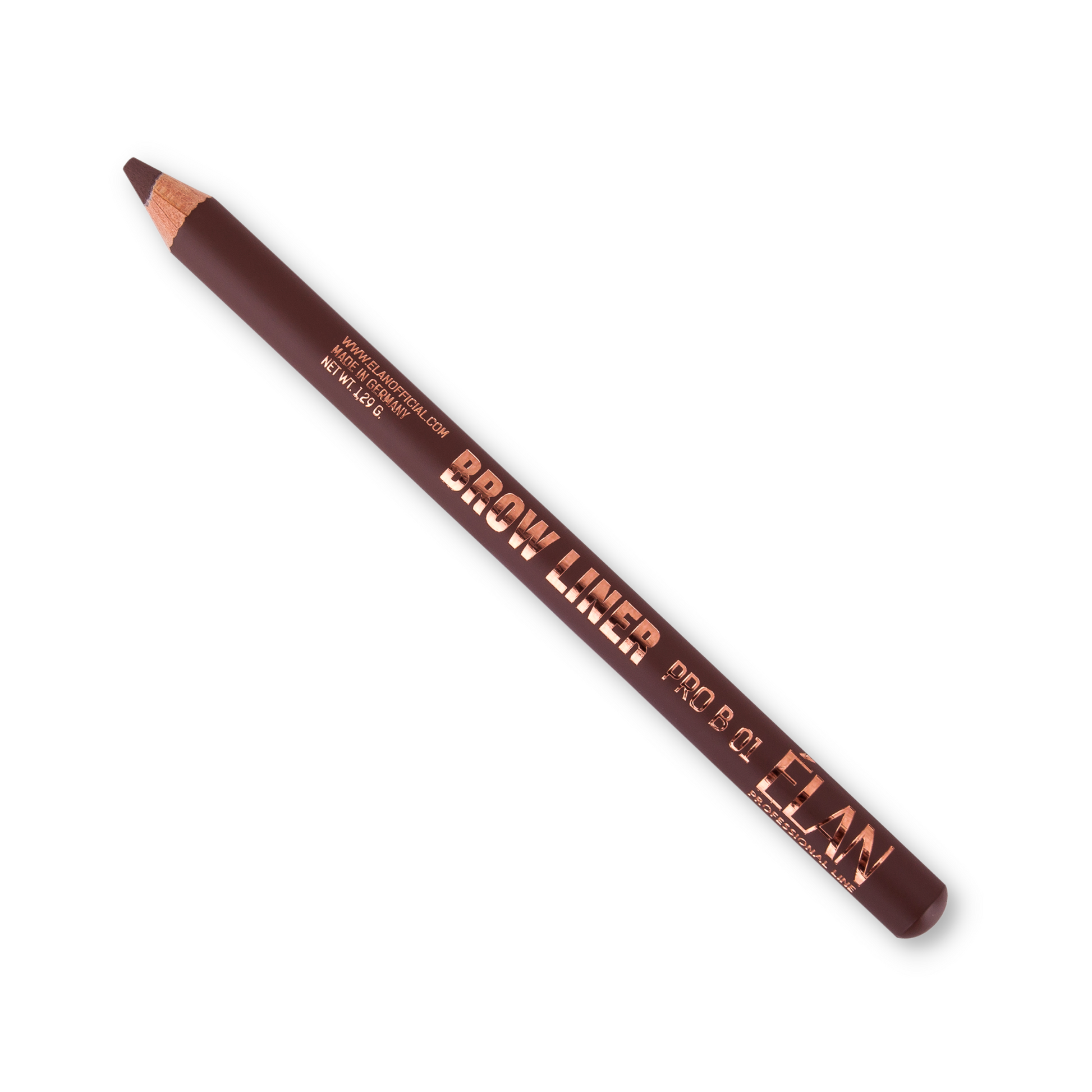 Élan Powder Eyebrow Pencil Brow Liner Pro B01 - Medium Brown