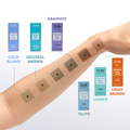 Light brown Élan Brow Gel Tint in a 20ml tube, designed for adding natural color and definition to eyebrows.