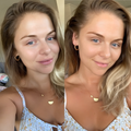 Eco by Sonya Driver Face Tan Water in a clear bottle, showing the self-tanner formula for a natural, sun-kissed glow on the face.