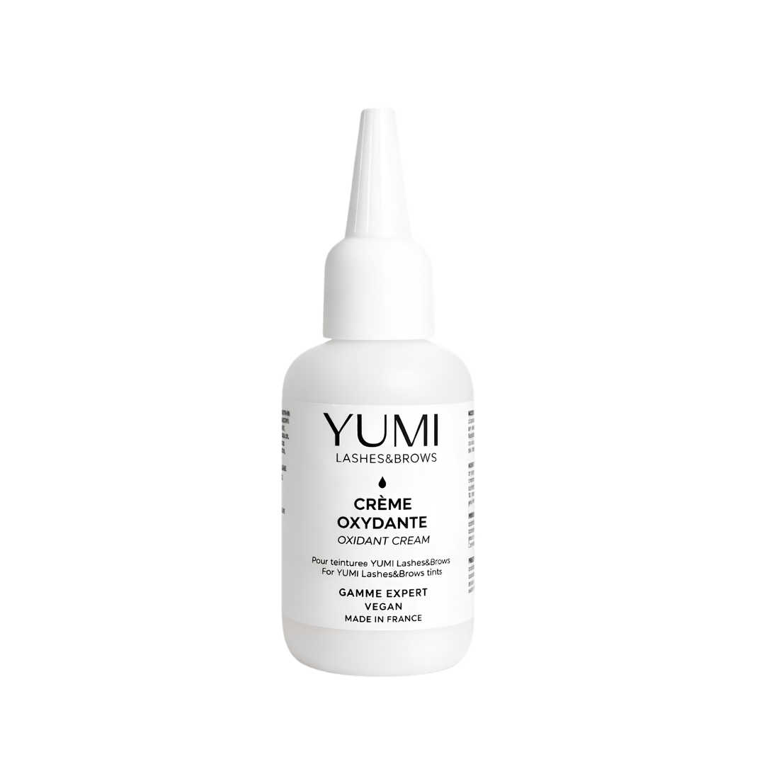 Yumi Lashes & Brows Oxidant Cream 2% in 55ml container, used for eyelash and eyebrow tinting.