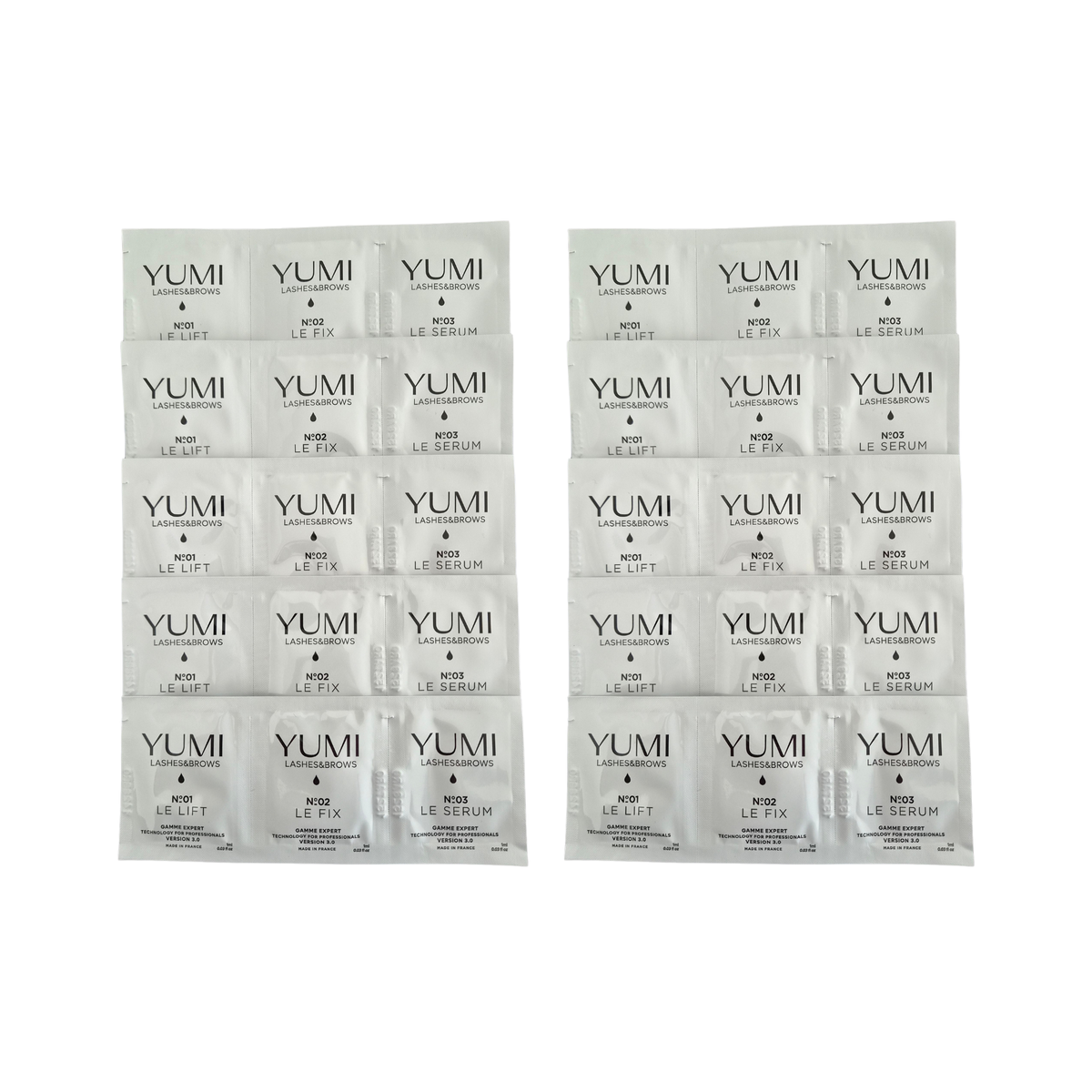 Yumi Lashes & Brows Treatment Le Soin Version 3.0, 10 x 1ml professional lash and brow care treatment