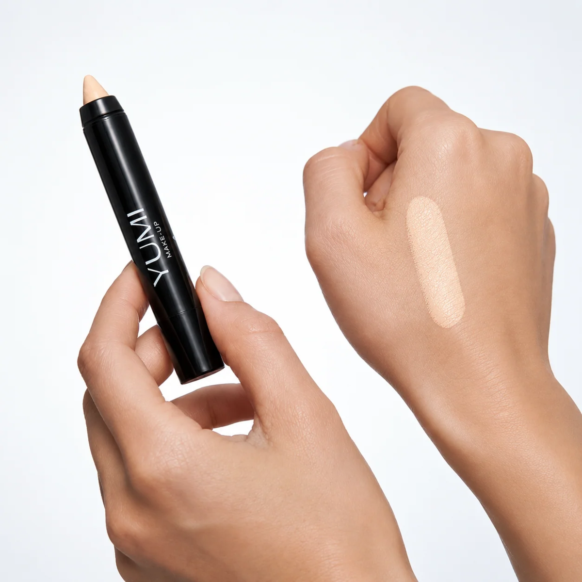Yumi Beauty Makeup Concealer Stick in Light Beige tube for targeted facial coverage