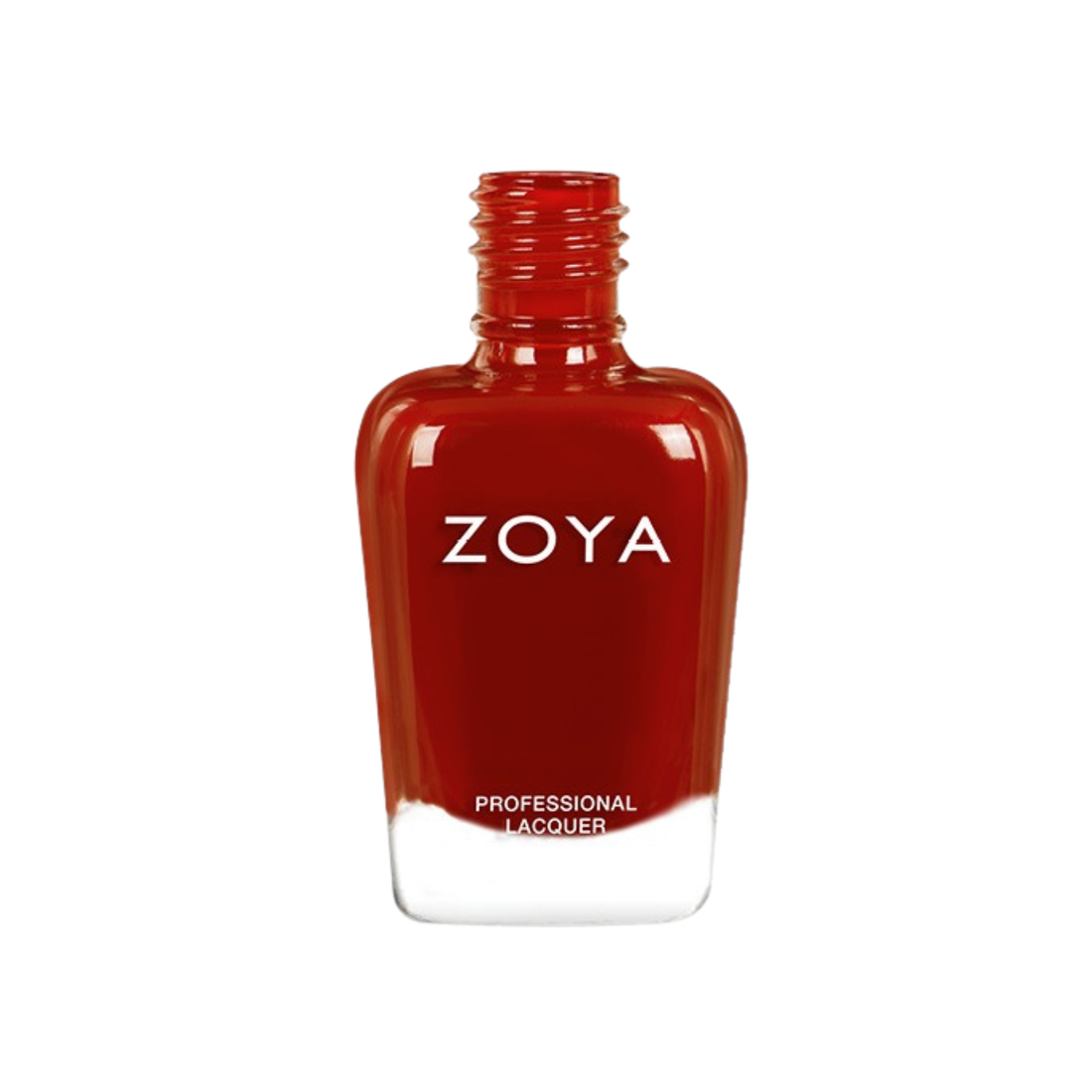 Zoya Jackie nail polish bottle with a sleek design, showcasing the Zoya brand logo and a vibrant, glossy nail color.