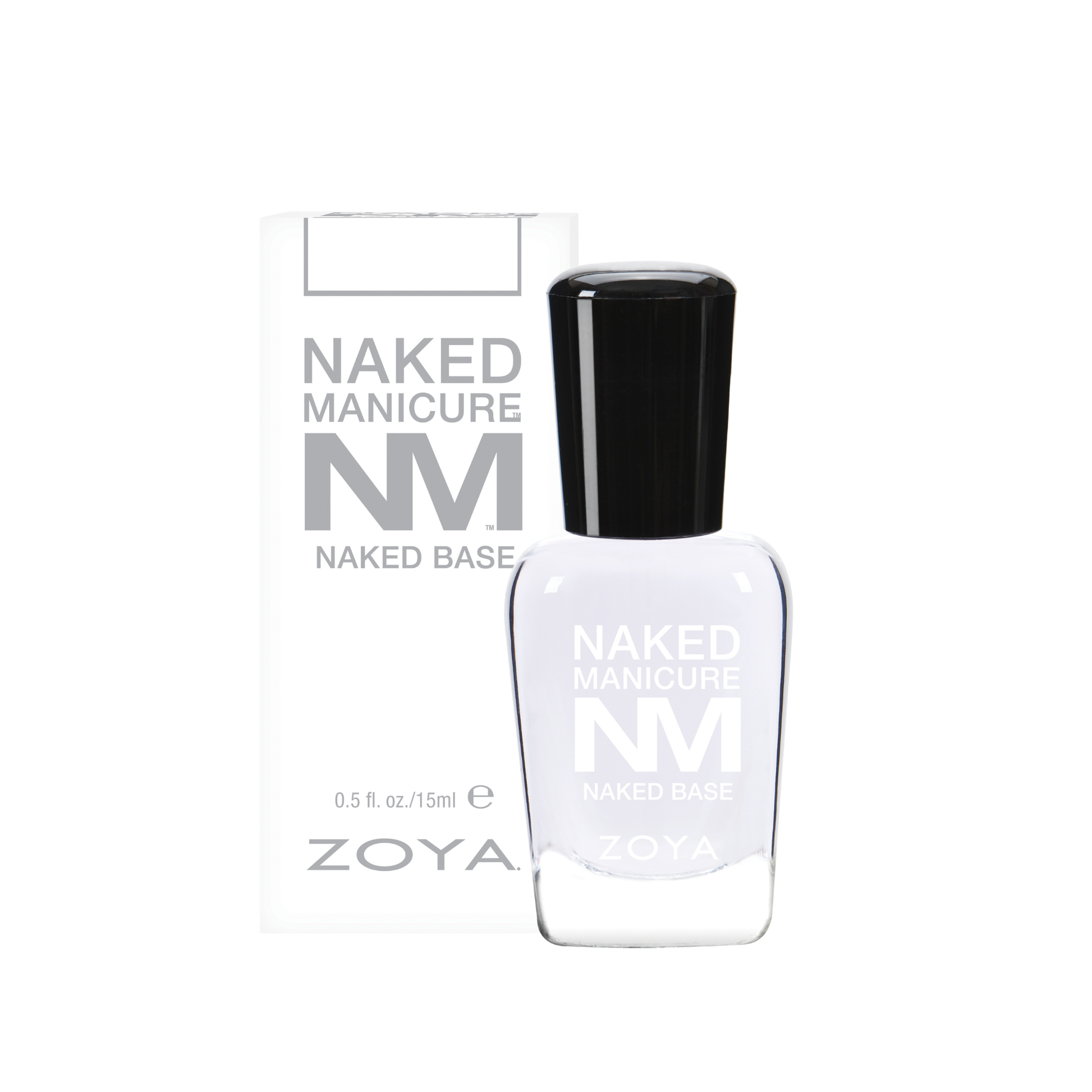 Zoya Naked Manicure Naked Base nail primer in 15ml bottle, clear formula for smooth nail prep and base coating.
