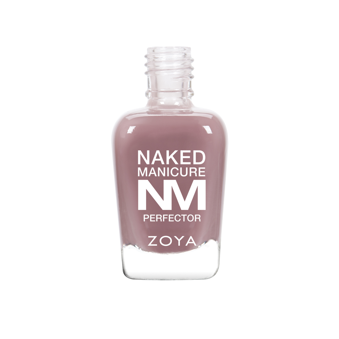 Zoya Naked Manicure Mauve Perfector 15ml bottle, showcasing the natural mauve-colored nail treatment from the Zoya brand.