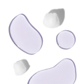 Set of purple Zoya Remove Plus splashes on a white background