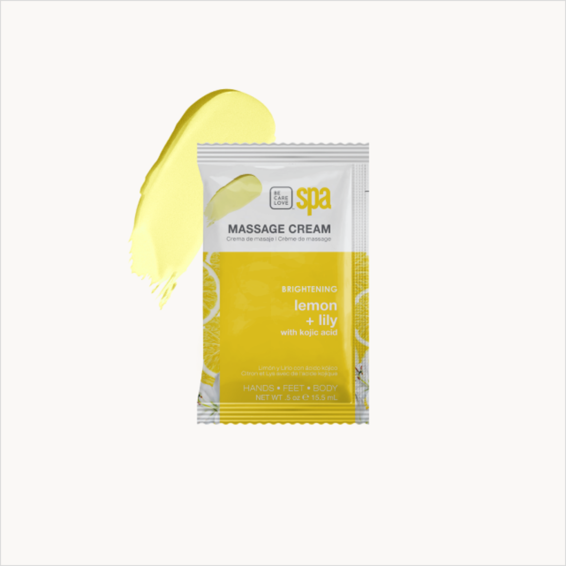 BCL SPA Brightening Lemon and Lily 4-step manicure and pedicure system box set with Kojic acid and brightening ingredients.