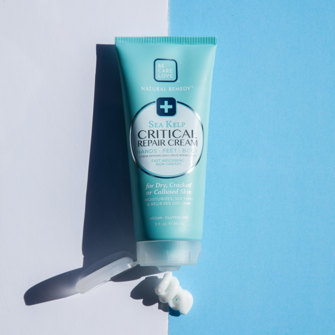BCL SPA Natural Remedy Critical Repair Cream 89ml for manicure and pedicure, featuring a white jar with a clear lid and label.