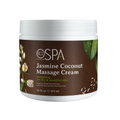 BCL SPA Smoothing Jasmine and Coconut Massage Cream for manicure and pedicure, showing a jar of soothing skincare product.