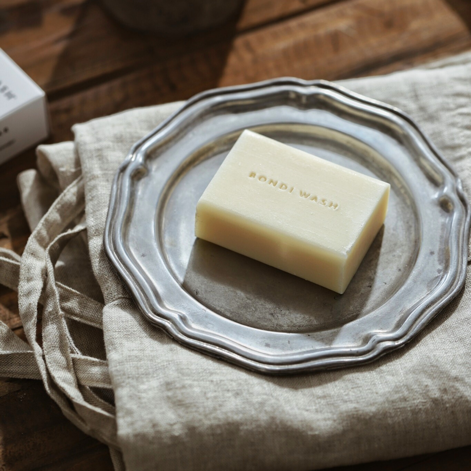 Bondi Wash Laundry Bar soap bar in a natural, eco-friendly packaging, designed for effective laundry cleaning and freshness.