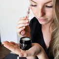 Bondi Wash Purifying Night Balm for anti-aging, shown in a sleek jar with a smooth, creamy texture suitable for nighttime skincare.