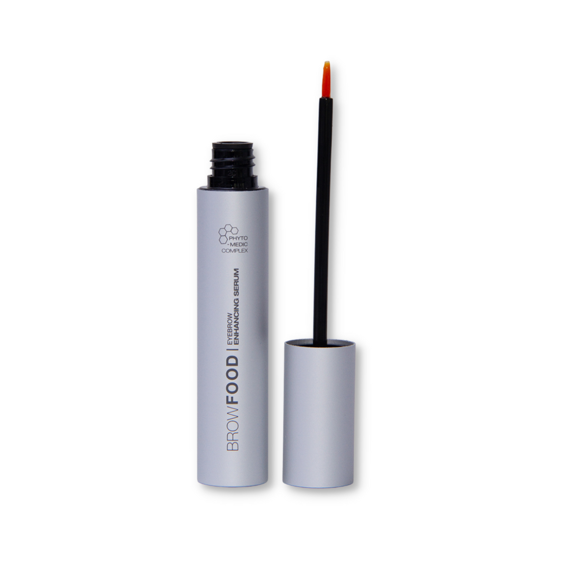 JB Cosmetics Browfood Phyto-Medic Eyebrow Enhancing Serum 5ml bottle with applicator brush for fuller brows.