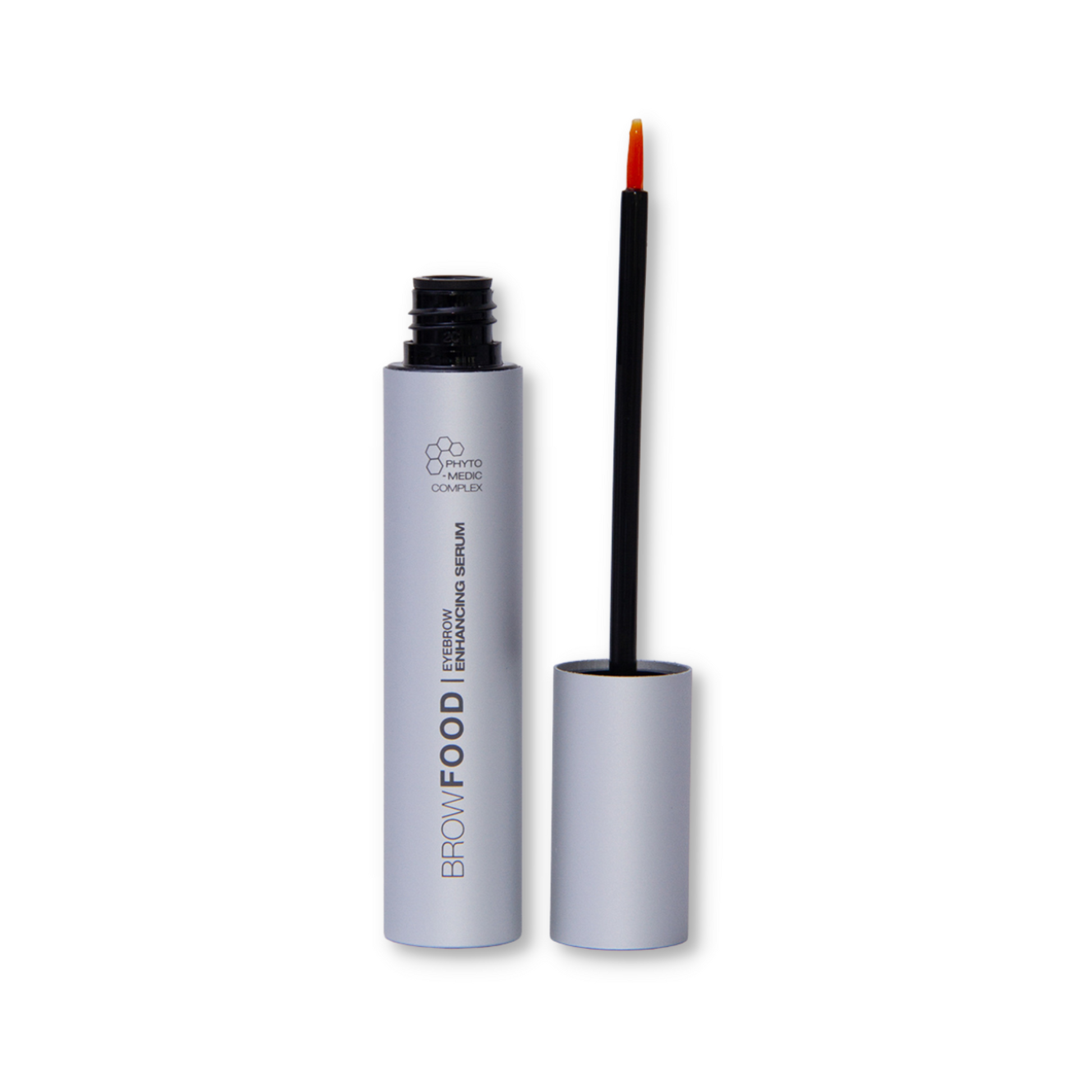 JB Cosmetics Browfood Phyto-Medic Eyebrow Enhancing Serum 5ml bottle with applicator brush for fuller eyebrows.