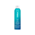 Coola Clear Sunscreen Spray SPF50 from Coola Suncare, fragrance-free, with transparent liquid visible in the spray bottle.
