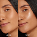 Coola Dew Good Illuminating Face Serum SPF30 in a sleek lotion bottle, providing moisturizing and sun protection.