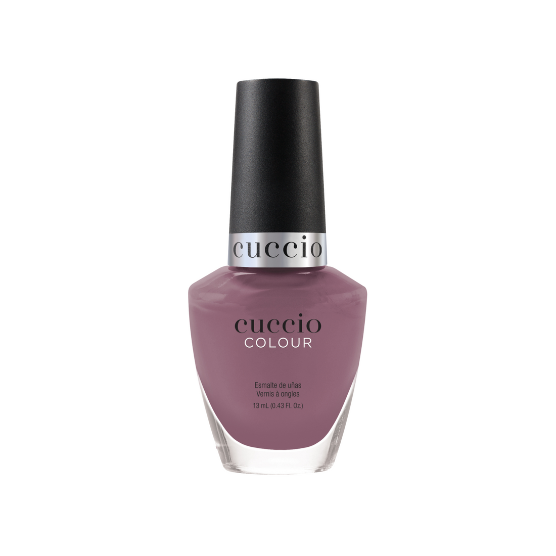 Cuccio Colour I Crave nail polish bottle, vibrant pink shade from Cuccio Colour nail polish collection.