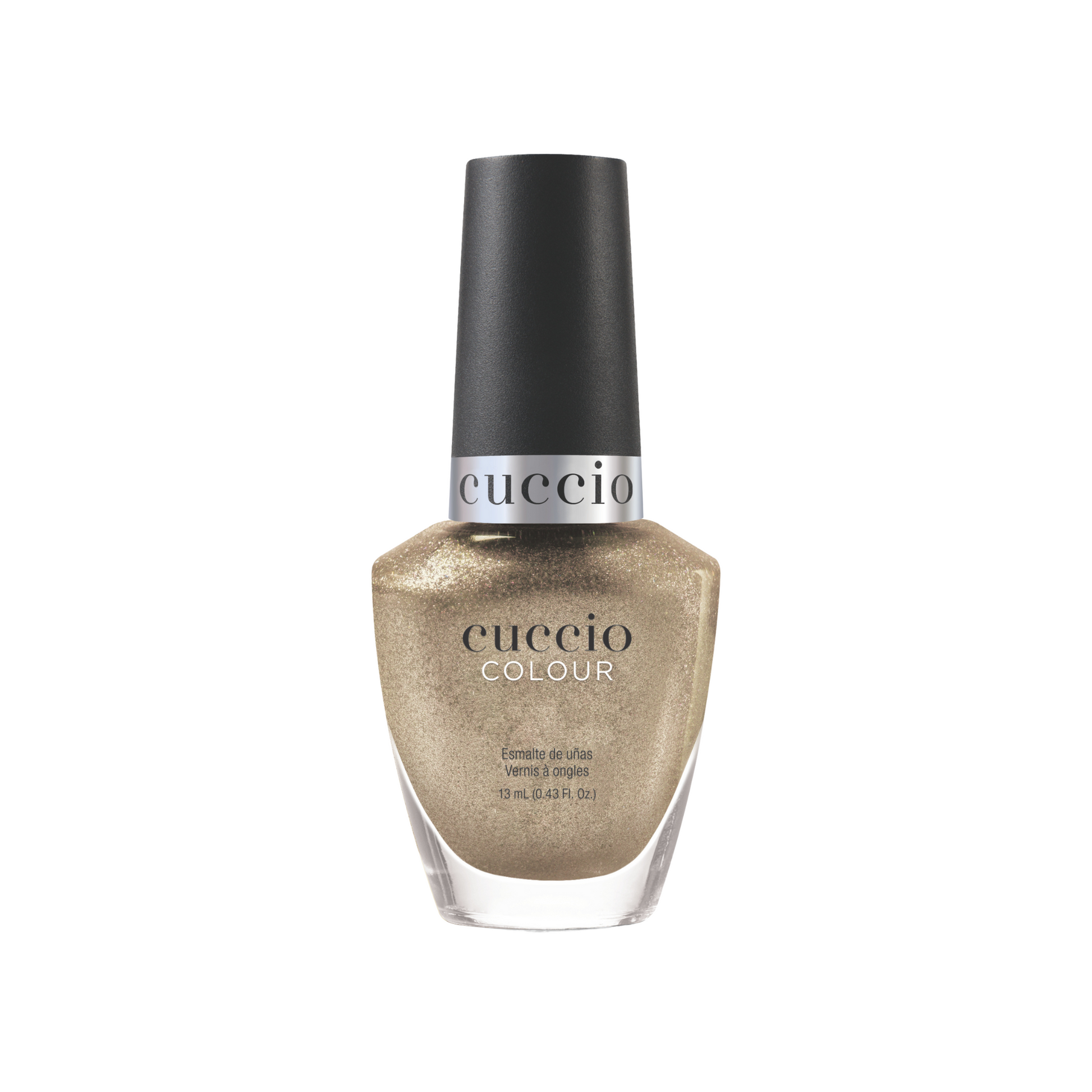 Cuccio Colour Nail Polish in Fizz Clink shade, vibrant nail polish bottle from Cuccio Colour collection.