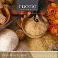 Cuccio Naturalé Scentual Soak with vanilla bean and sugar fragrance in a clear jar, showcasing the luxurious bath soak.