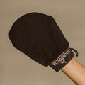 Eco by Sonya Driver exfoliating glove for self tanning, soft textured glove for even exfoliation and prep before tanning.