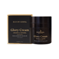 Eco by Sonya Driver Glory Cream skincare serum in a sleek jar, showcasing its luxurious texture and elegant packaging.
