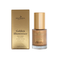Eco by Sonya Driver Golden Illuminiser skincare serum in a sleek bottle with a golden cap, designed for radiant skin enhancement.