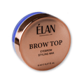 Élan Brow Top eyebrow styling wax in a compact container for brow shaping and fixing, part of Élan Cosmetics lashes and brows aftercare.