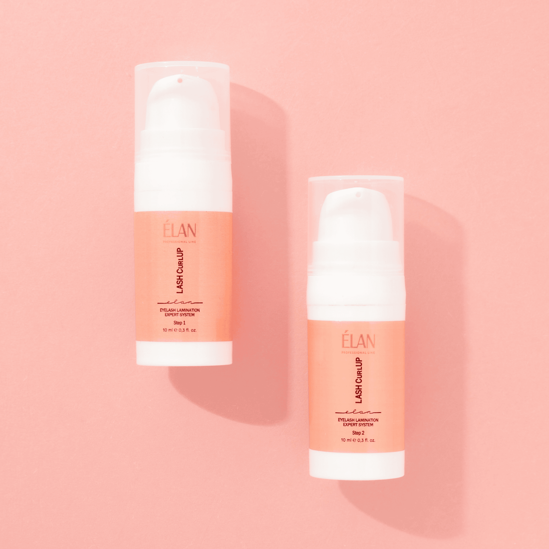 Élan Lash CurlUp 2.0 Step 1 lash and brow lamination product in a 10ml airless bottle, used for professional lash lifting.