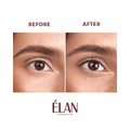 Élan Lash CurlUp 2.0 step 1 for lashes and brows lamination by Élan Cosmetics, showing the product application in a professional setting.
