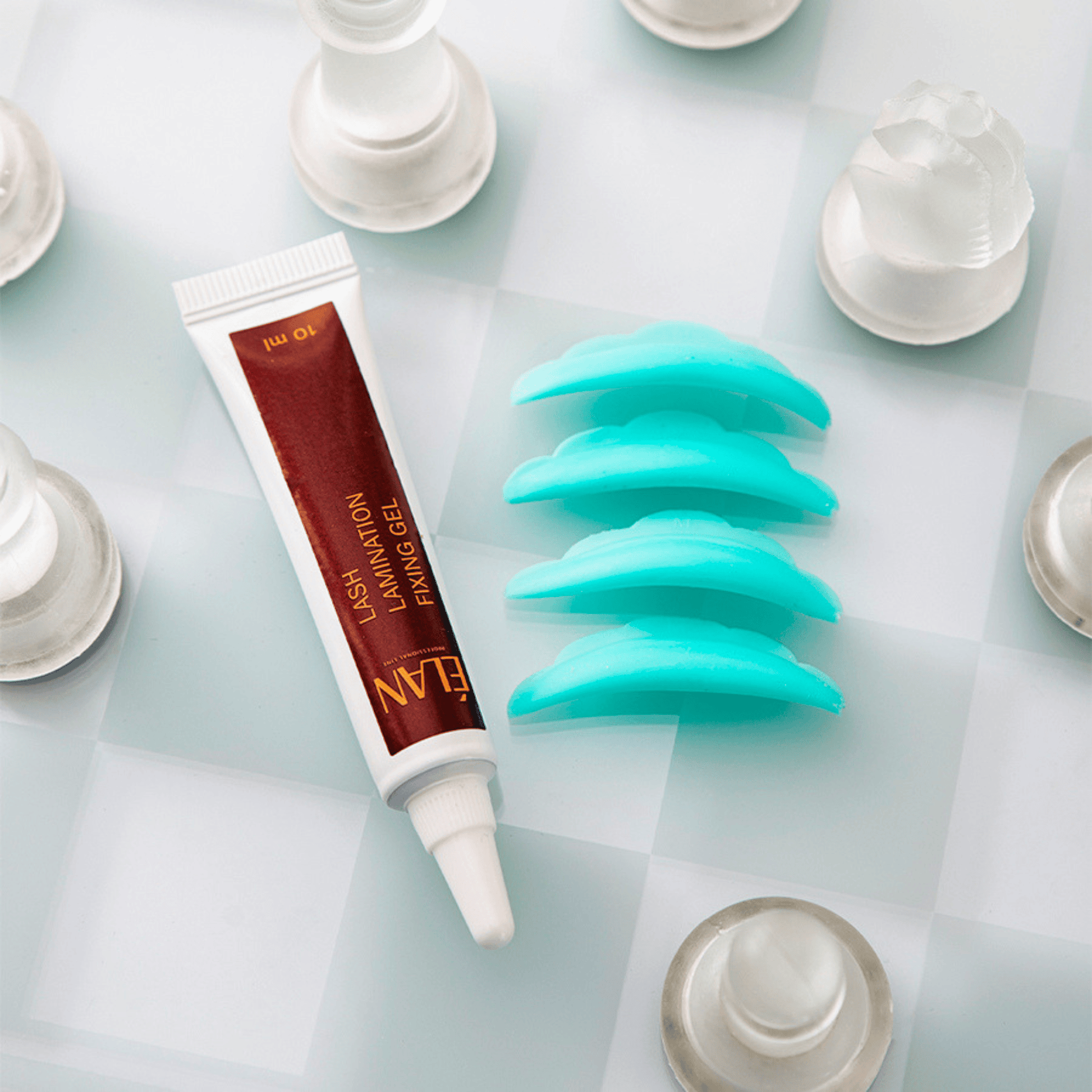 Élan Lash Lamination Fixing Gel in 10ml bottle, used for lashes and brows lamination by Élan Cosmetics.