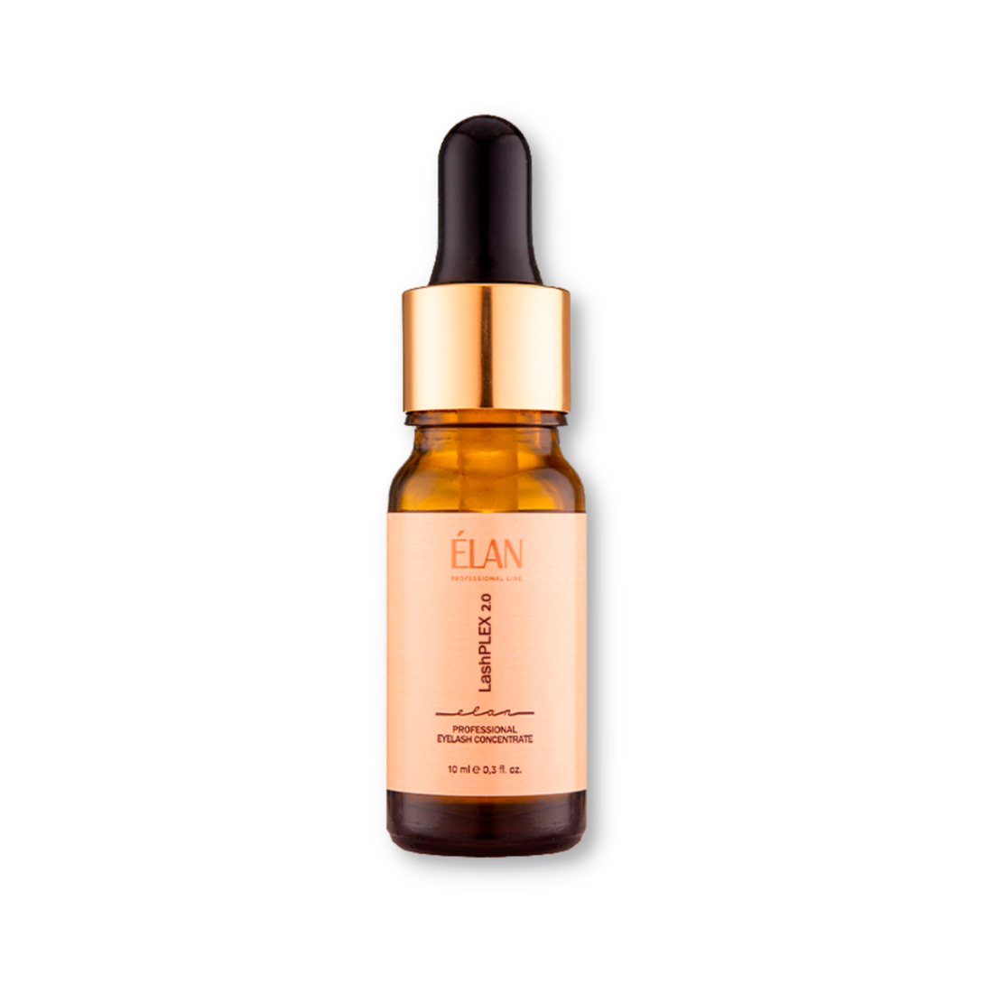 Élan LashPlex Eyelash Concentrate 2.0 from Élan Cosmetics, a lash and brow aftercare serum in a sleek bottle.