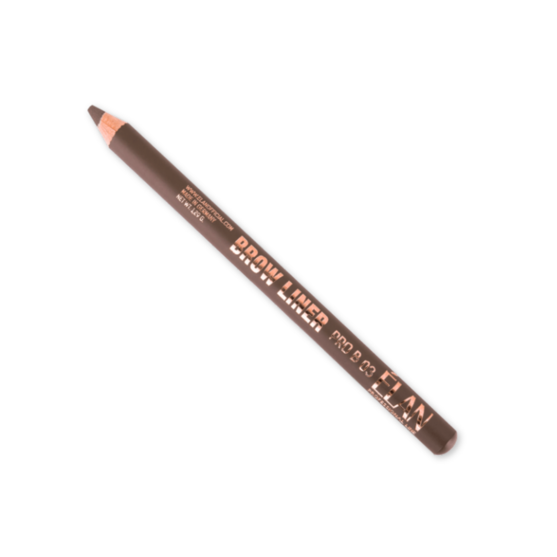 Élan Powder Eyebrow Pencil Brow Liner Pro B03 Blonde for defining and shaping eyebrows with natural, blonde color.