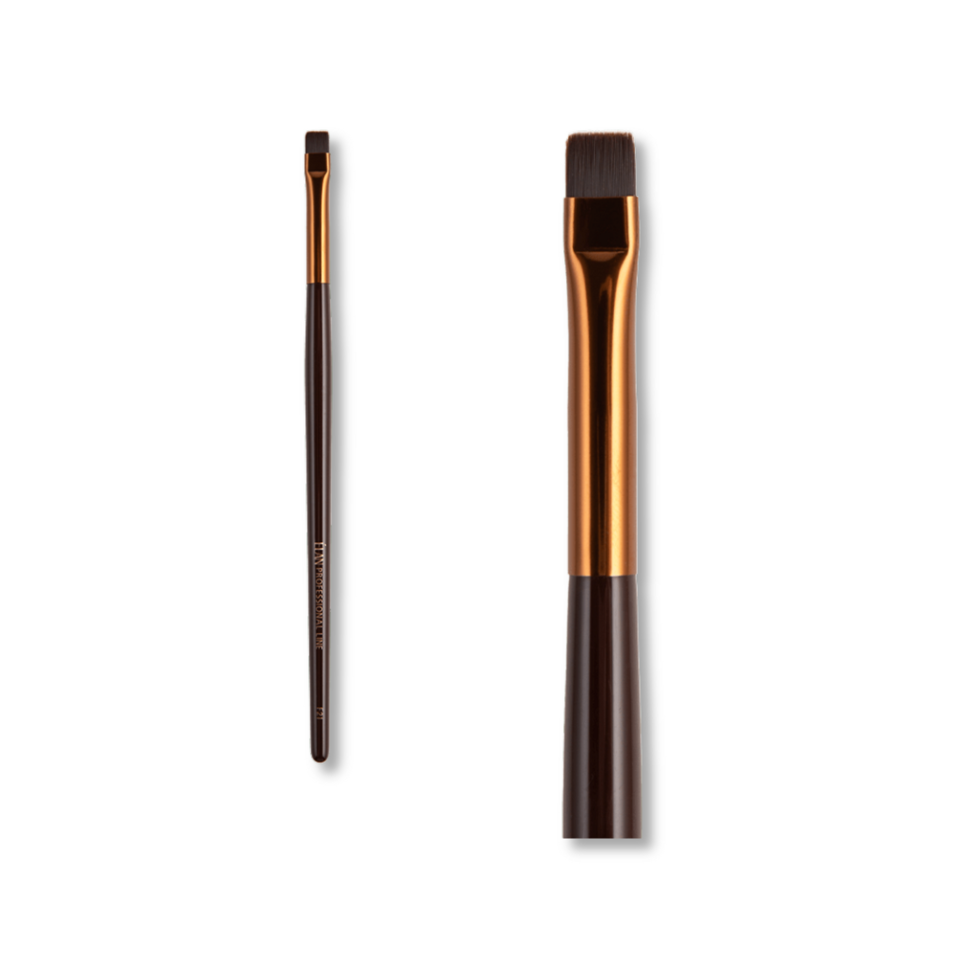 Élan Professional Makeup Brush Face #21, a sleek brush for precise application, part of Élan Cosmetics' lashes and brows tools collection.