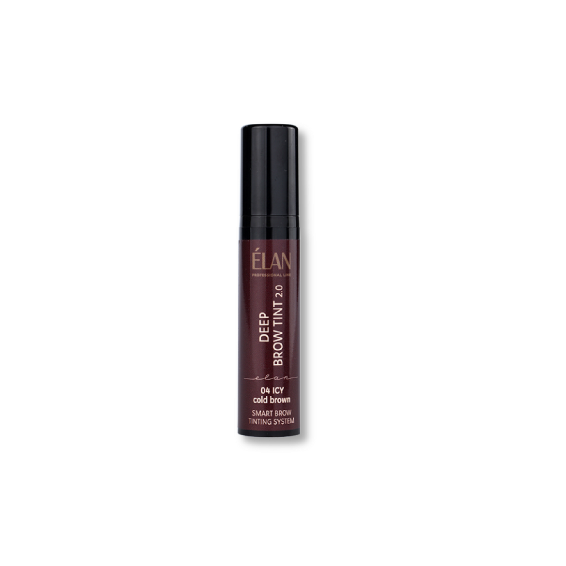 Élan Smart Brow Tinting System Deep Brow Tint 2.0 in Icy Cold Brown with airless applicator for professional eyebrow coloring.