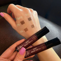 Swatches of Élan Cosmetics Élan Smart Brow Tinting System 2.0 Kit for professional lash and brow tinting.