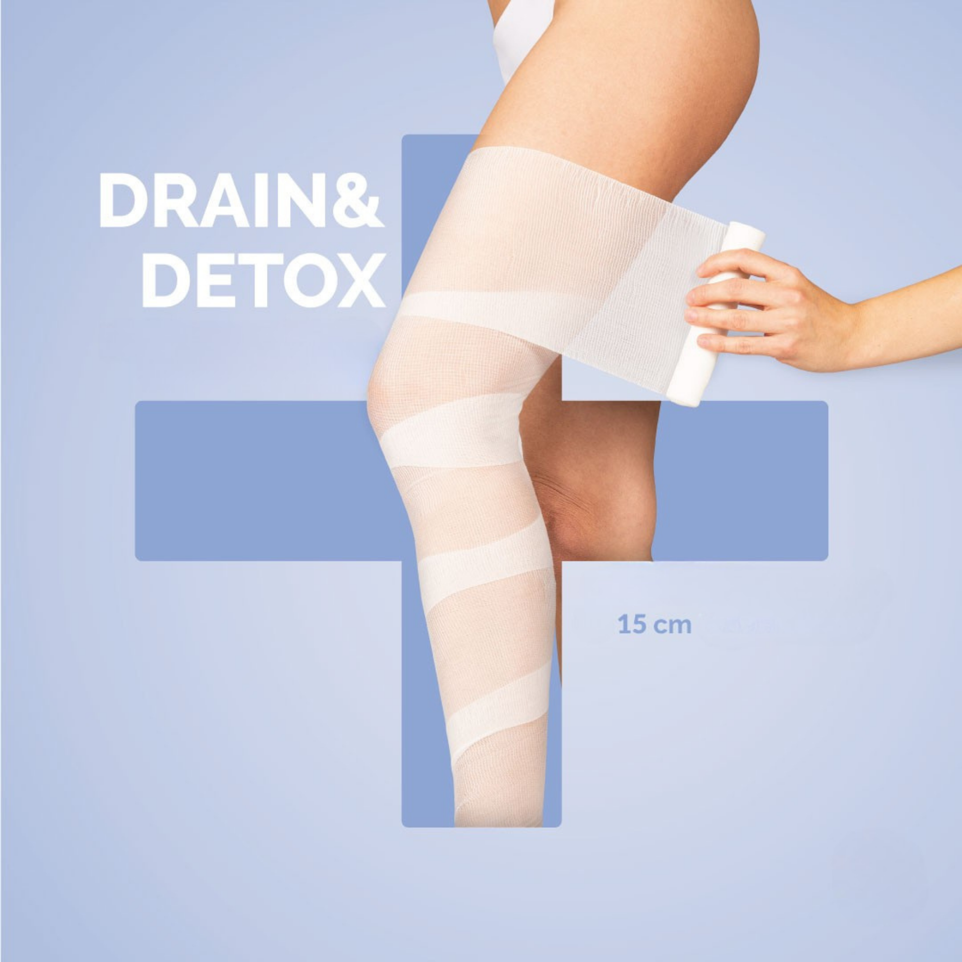 iSol.Beauty Bandage Drain & Detox skincare product with bandage wraps and detox ingredients for skin rejuvenation.