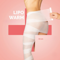 iSol.Beauty Bandage Lipo Warm skin care product in a white tube with a black cap, designed for body contouring and skin warming.