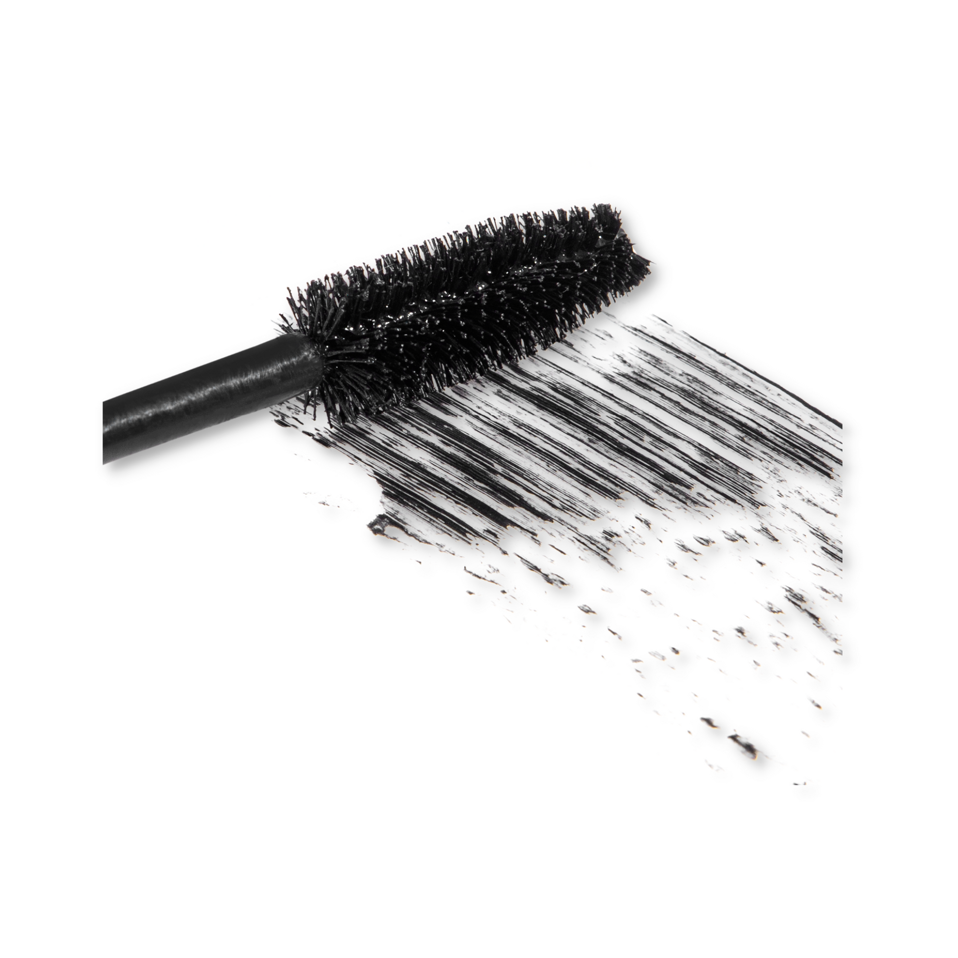 JB Cosmetics Lashfood Conditioning Drama Mascara applied on lashes, showcasing volumizing and conditioning effects in a sleek black tube.