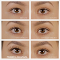Lashfood Prime and Define Duo Kit by JB Cosmetics for enhancing lashes and brows with natural finish in the image.