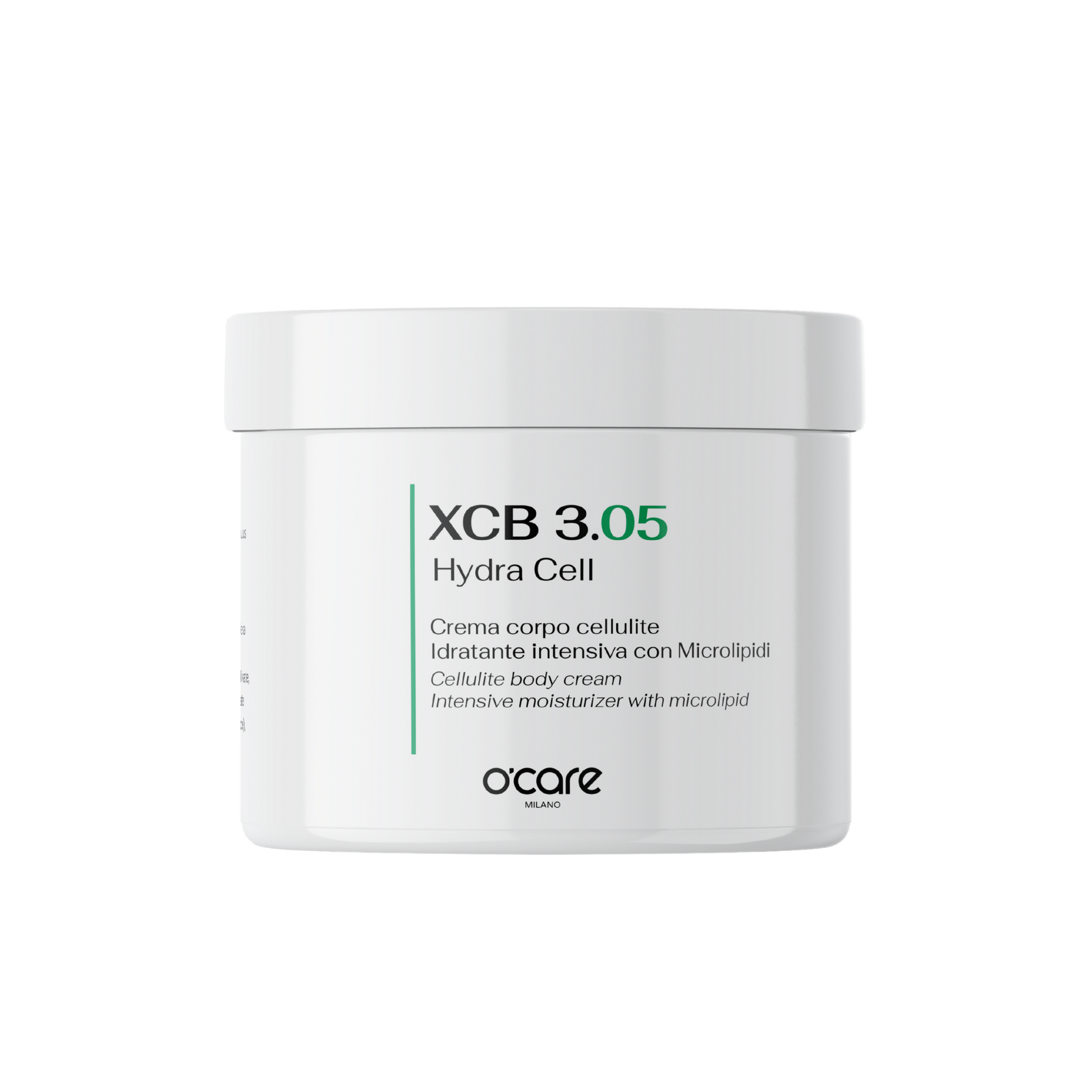 O'Care Hydra Cell XCB 3.05 500ml bottle with clear label and cap, showing the product's packaging and branding.