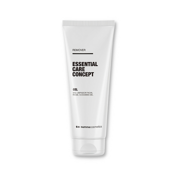 SummeCosmetics ECC Remover Gel facial cleanser in a clear tube, designed for gentle makeup removal and skin cleansing.