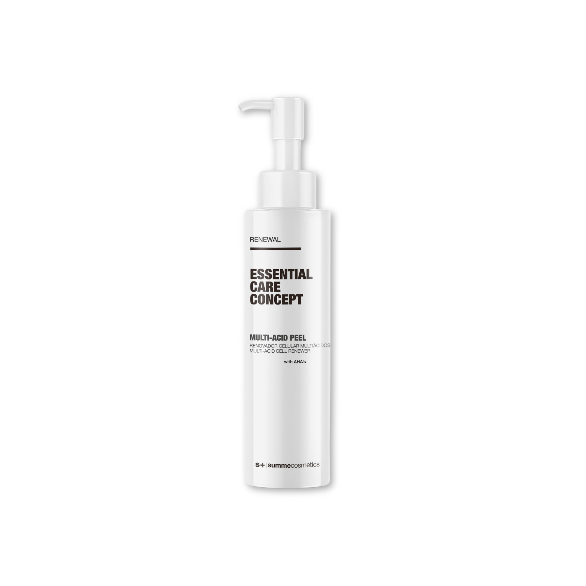 SummeCosmetics ECC Renewal Multi-Acids Peel in a sleek jar, designed for skin care masks and peels to exfoliate and renew skin.