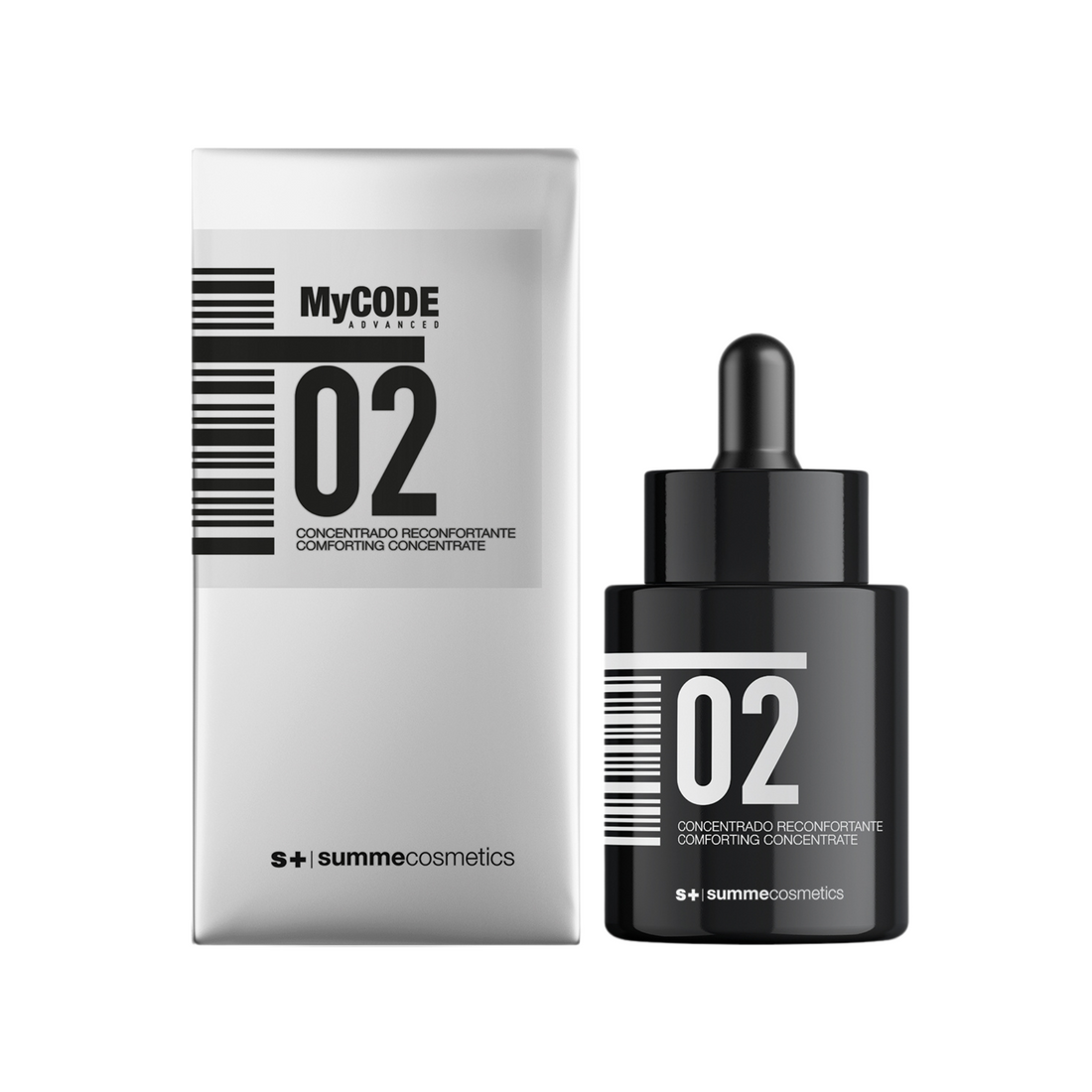 SummeCosmetics MyCode Advanced 02 Comforting Facial Concentrate in a 30ml bottle, soothing moisturizer for sensitive skin