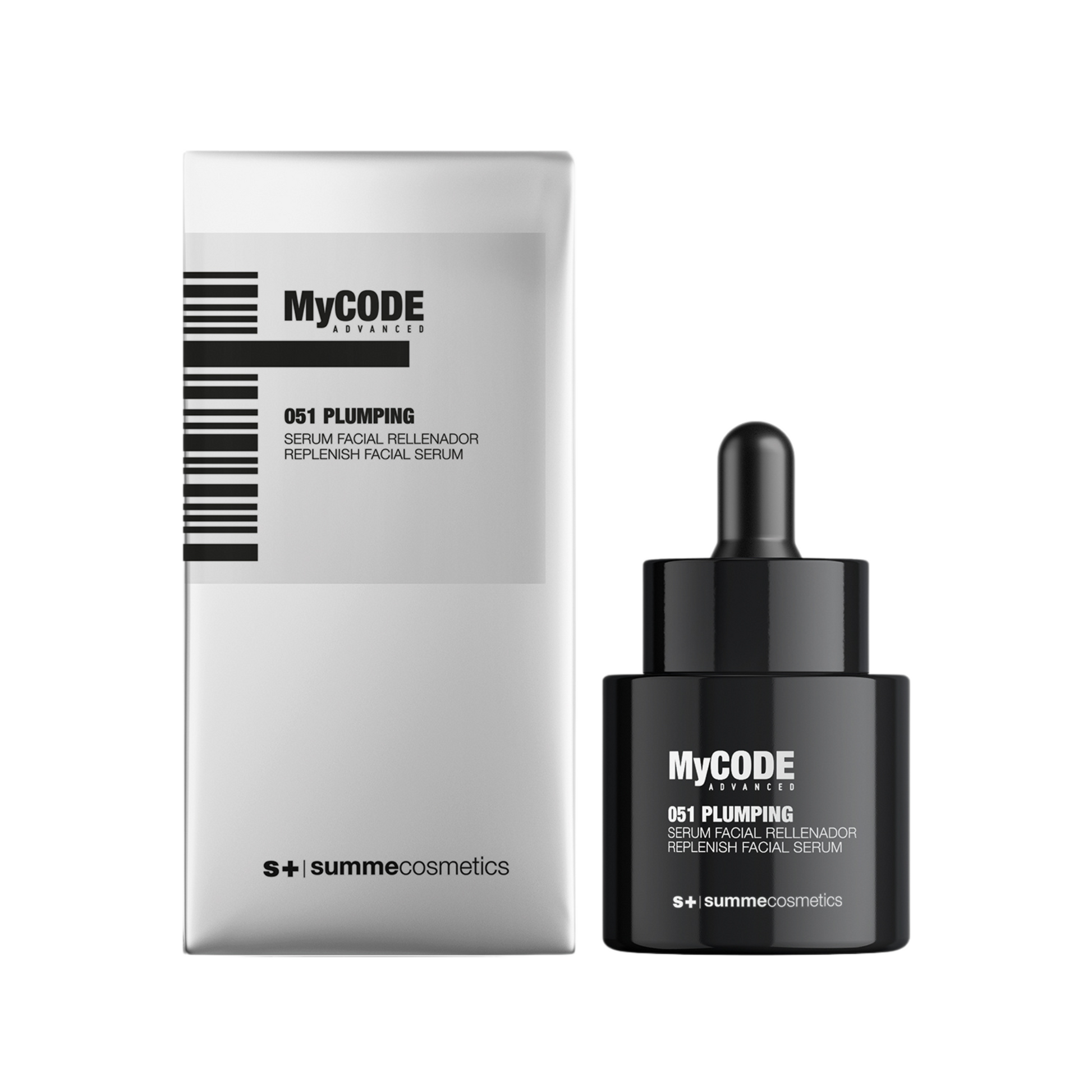 SummeCosmetics MyCode Advanced 051 Plumping Replenish Facial Serum in 15ml bottle, hydrating skincare serum for facial rejuvenation