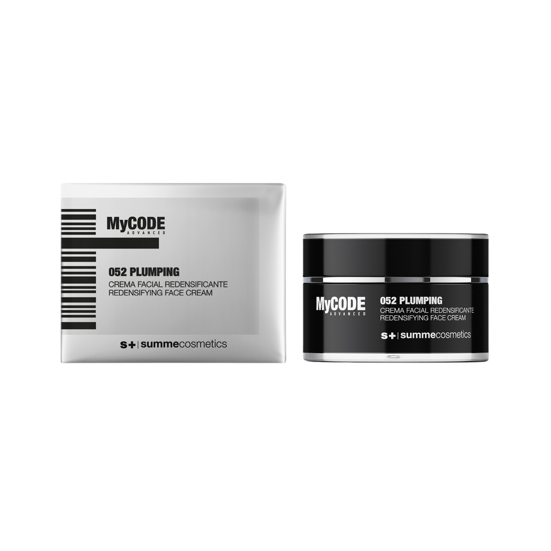 SummeCosmetics MyCode Advanced 052 plumping and redensifying face cream in a 50ml jar, moisturizing lotion for revitalized skin.