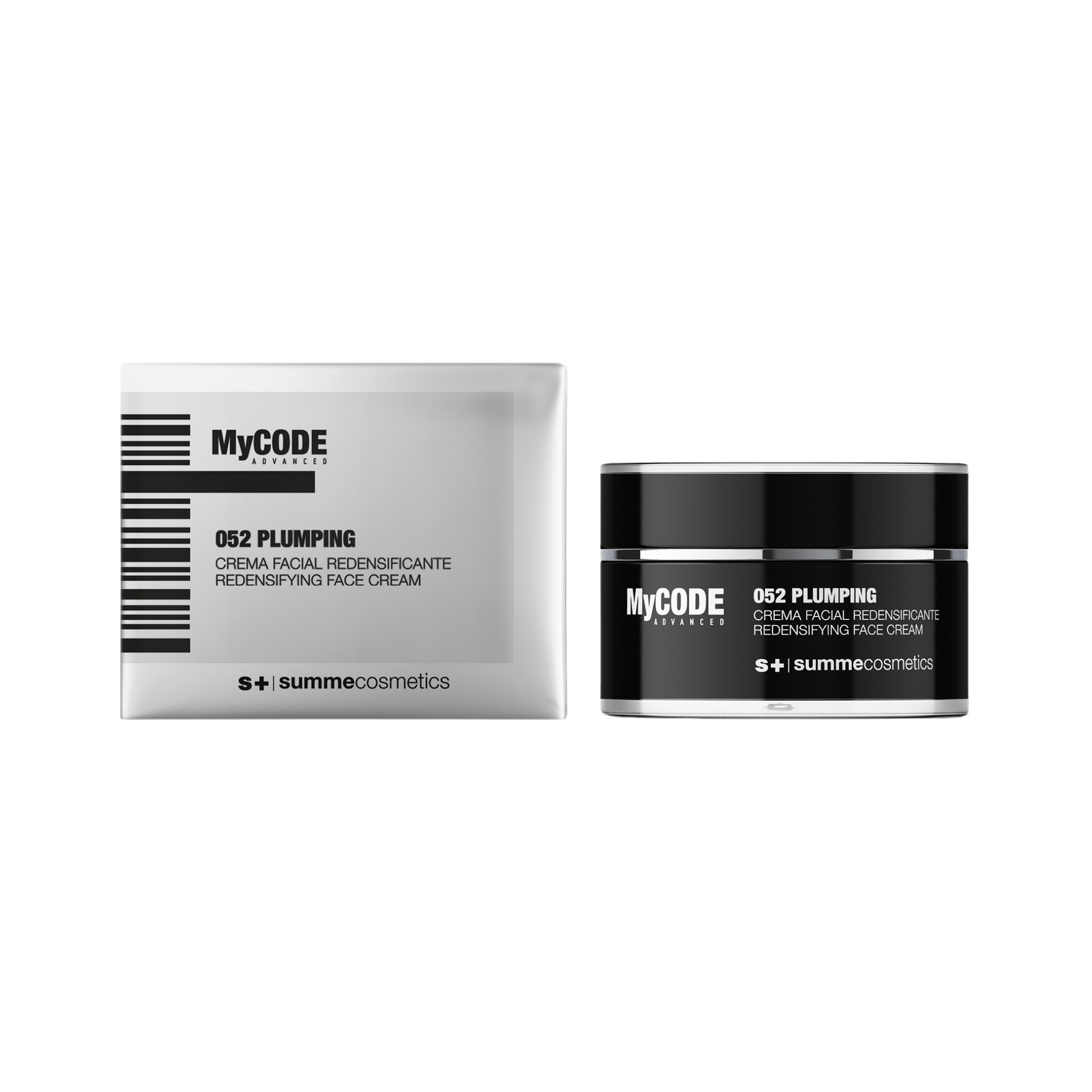 SummeCosmetics MyCode Advanced 052 plumping and redensifying face cream in a 50ml jar, moisturizing lotion for revitalized skin.